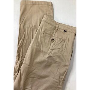 Nautica The Beacon Pant Mens 36x30 Tailored Fit Stretch Khaki Casual Chino Pants